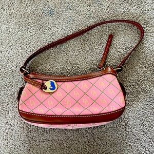 Dooney & Bourke Pink Signature Canvas Mini Bag